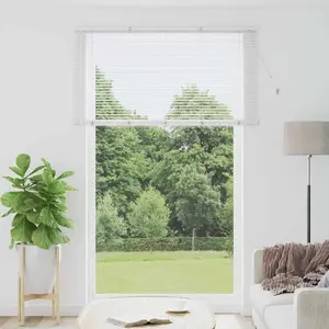 Рулонная штора с занавесками VidaXL 150 x 220 см Белый Алюминий