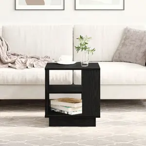 Coffee table VidaXL model 862715 Black oak 40 x 40 x 49 cm