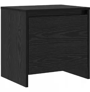Nightstand VidaXL Lumarko, black oak finish
