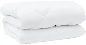Duvet with Pillow Set VidaXL 3 pcs White 240 x 200 cm Microfiber