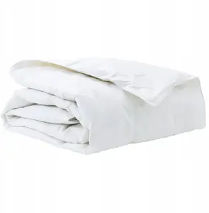 Duvet and Blanket White 155 x 220 cm down VidaXL