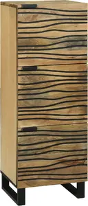 Sānu galdiņš VidaXL modelis 4017965 — cieta mangas koksne, 40 x 33,5 x 110 cm