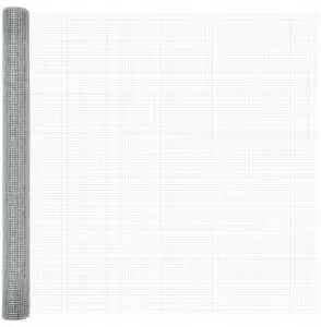 VidaXL сетка-ролл для забора 1.5 x 50 м Серебристая Сталь