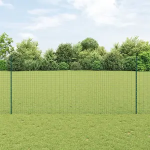 Fence Posts VidaXL U-Channel Green 180 cm Steel, set of 44