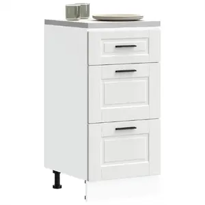 Kitchen base cabinet VidaXL Porto white, wood-based material