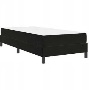 Континентальная кровать с матрасом VidaXL 80 x 200 см черный бархат