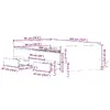 Каркас кровати WaszeMeble VidaXL 3328803 Photo 11