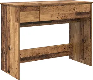 Туалетный стол с зеркалом VidaXL Stare drewno 100x45x76 см – туалетный столик, деревянная отделка
