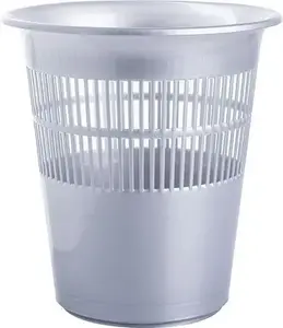 Trash bin keeeper 11 L silver GRE000081, 11‑liter household waste container
