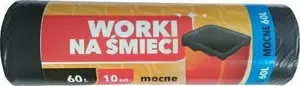 Trash Bags Horeca 60L Strong 10 pcs Granit, multipack for waste disposal