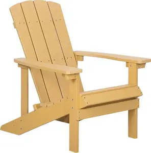 Уличный стул Beliani Adirondack — желтый