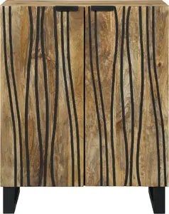 Буфет VidaXL 60 x 33.5 x 75 см, светлое дерево манго