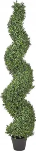 Искусственное растение в горшке Beliani SPIRAL TREE 158 см — декоративное спиральное дерево