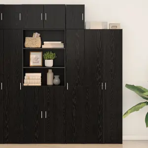 Настенный шкаф VidaXL 30 x 42,5 x 40 см, отделка «черный дуб»