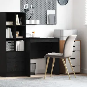 Rakstāmgalds VidaXL kompakts melns 70 cm x 50 cm no VidaXL