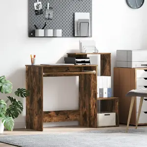 Rakstāmgalds VidaXL Brązowe 106 x 41 cm - kompakts galds ar koka imitāciju