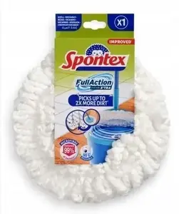 Replacement Mop Head Spontex Full Action Corner System – refill for corner mop, model SPONTEX-001036
