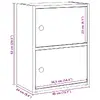 Bookcase VidaXL 860364, 400×240×770 mm Photo 11