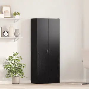 Шкаф VidaXL 60 x 32 x 153 см черный дуб — буфет для хранения