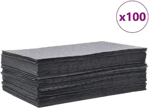 Absorbent oil pads VidaXL 100 pcs, grey, 40 x 50 cm