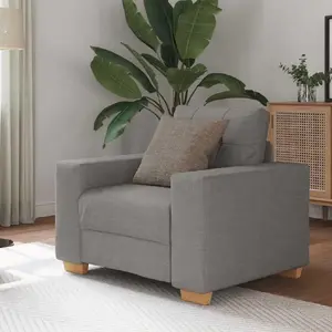 Krēsls VidaXL modelis 4105064, auduma apdare taupe, sēdekļa platums 59 cm