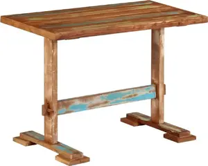 Dining table VidaXL 110x55x78 cm solid reclaimed wood, model 374903