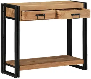Konsoles galds VidaXL modelis 4102737 no cieta akācijas koka vidējs