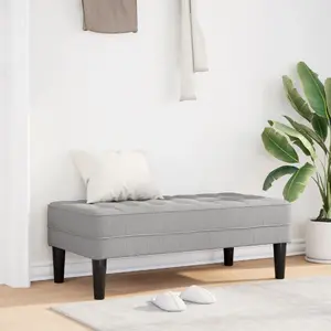 Скамья VidaXL модель 42001944 ткань цвет «облачный» 113×57×39 см