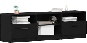 ТВ-тумба VidaXL 150 x 33,5 x 45 см Черный дуб Инженерная древесина