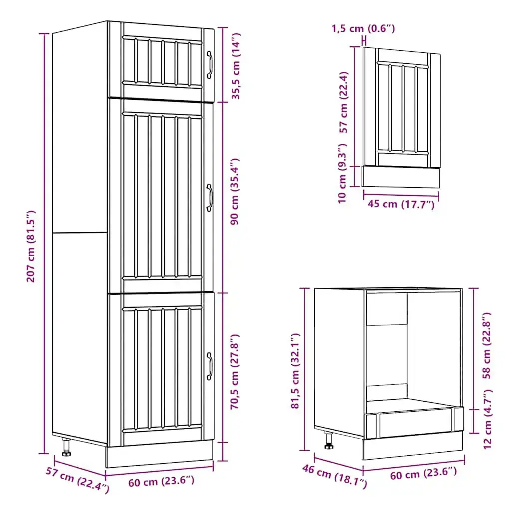 Kitchen/dining storage cabinet VidaXL 3314780 Photo 10