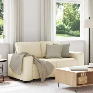 Диван 2-местный VidaXL модель 4105163 кремовый ткань 120 см