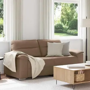 Диван 2-местный VidaXL модель 4105342, искусственная кожа капучино, ширина сиденья 140 см