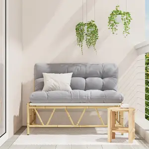 Садовая скамья VidaXL 110x80x71 см с подушкой, стальная рама