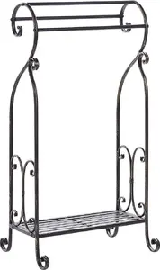 Towel Stand Beliani LINARES 49 x 91 cm black