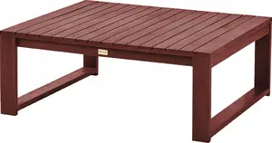 Garden table Beliani TIMOR 90 x 75 cm, bordowy (burgundy) finish