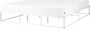 Металлическая кровать Beliani VIRY 180 x 200 см белая