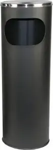 Trash bin Feniks model FEN000338 12 L black with ashtray