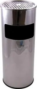 Trash bin Feniks model FEN000375 stainless steel 17 L with ashtray