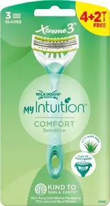 Сменные лезвия Wilkinson My Intuition Xtreme3 Comfort Sensitive, упаковка 6 шт.