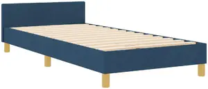 Gulta VidaXL no zilas auduma 100x200 cm - VidaXL 3344787