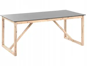 Dārza galds Beliani NOTTERI 180 x 90 cm betona pelēks
