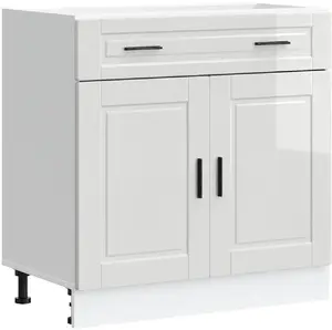 Kitchen Base Cabinet VidaXL Porto white, wood-based material