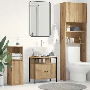 Тумба под раковину VidaXL модель 862233, декор дуб artisan, 60x30x60 см