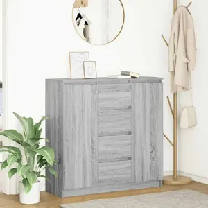 Комод с ящиками VidaXL Sonoma серый 100,5×35×98,5 см — 3328458 VidaXL