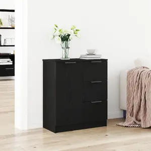 Шкаф VidaXL модель 862737, отделка черный дуб, 60 x 30 x 70 см