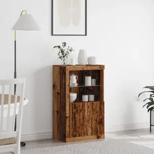Боковой шкаф VidaXL 863015 из старого дерева, средний