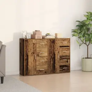 Комод VidaXL модель 3334311 из массива старого дерева, прямоугольный, набор из 2 штук