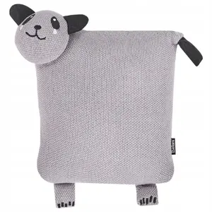 Children's Pillow Pair Beliani Panda 35 x 35 cm Cotton, Gray