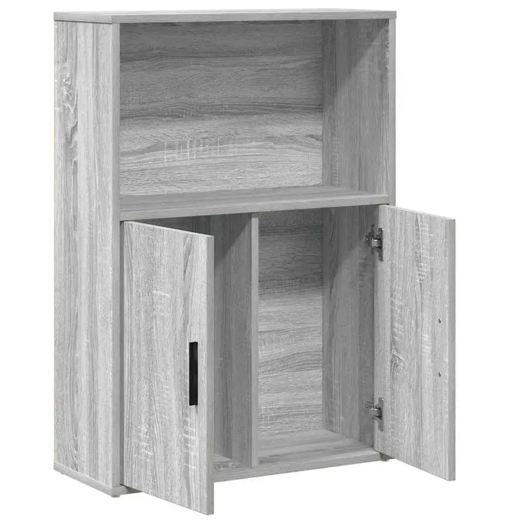 Книжный шкаф VidaXL 860414 — дерево, серо-дуб, 600×240×850 мм Photo 5
