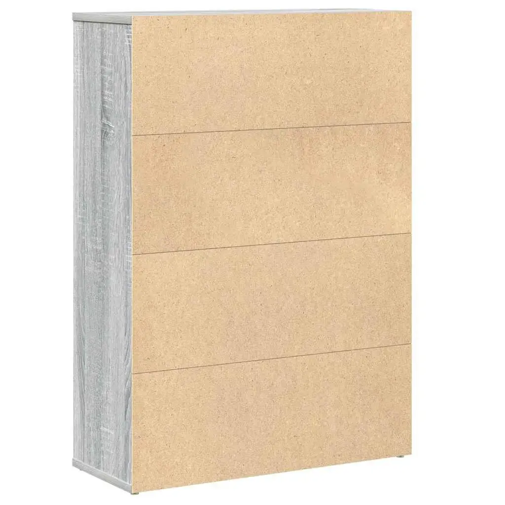 Книжный шкаф VidaXL 860414 — дерево, серо-дуб, 600×240×850 мм Photo 7